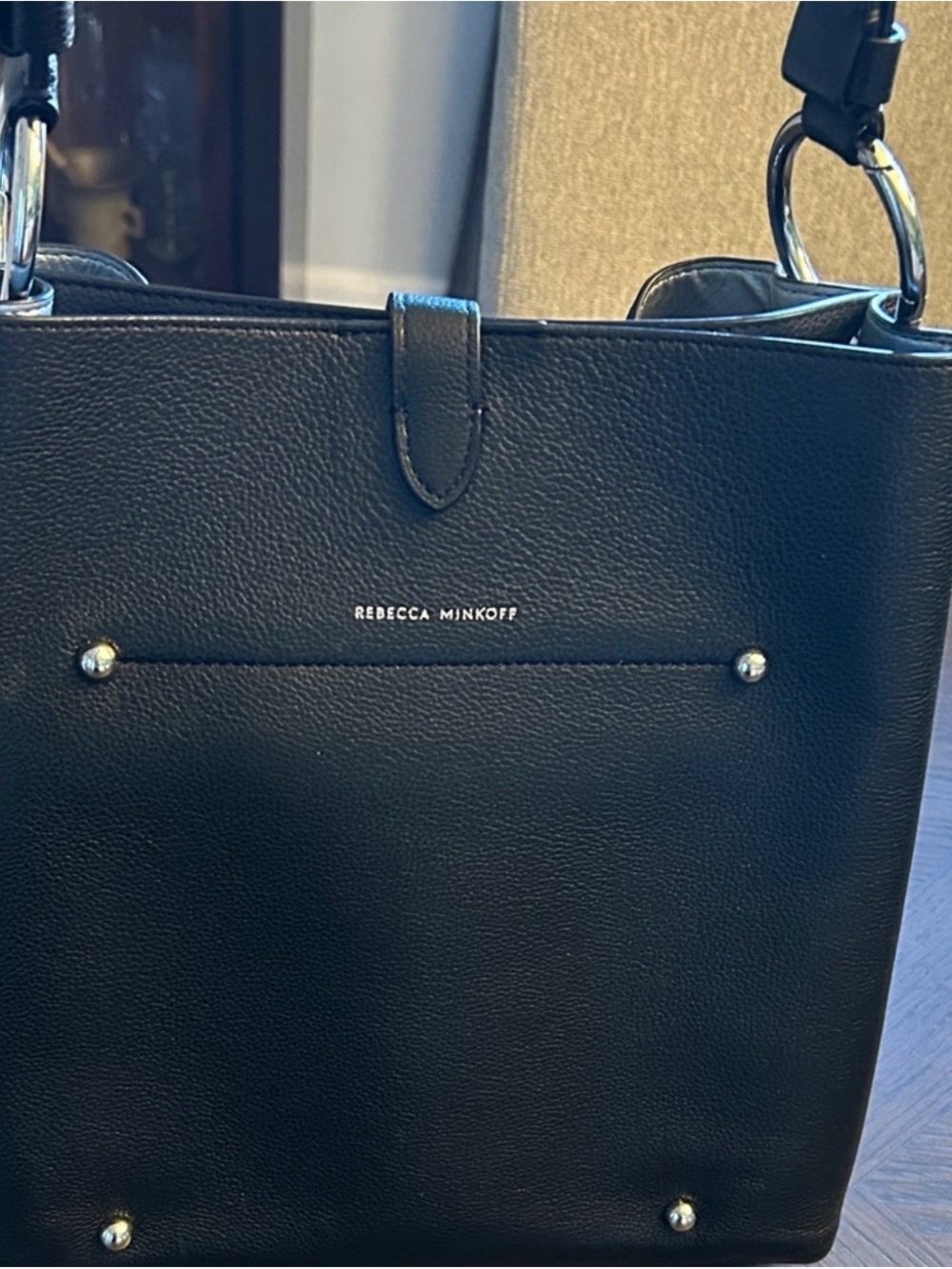 Rebecca Minkoff Black Leather Megan Shoulder Bag - Picture 4 of 11